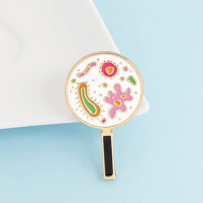 Enamel Pin - Science - Fun - Creative - Microscope - Cell - Microbiology Pins