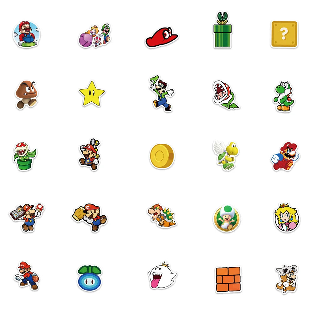 Sticker Pack - Nintendo - Super Mario Sticker Decals