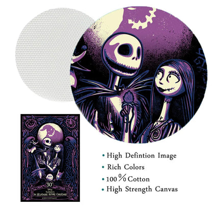 Canvas Wall Art - The Nightmare Before Christmas Print 30th Anniversary