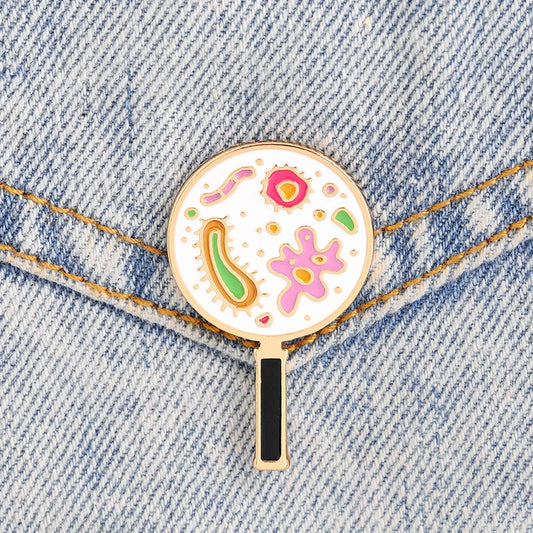 Enamel Pin - Science - Fun - Creative - Microscope - Cell - Microbiology Pins