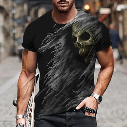 T-Shirt - Horror - Gothic - Vintage Men's Skull 3D Print Shirts