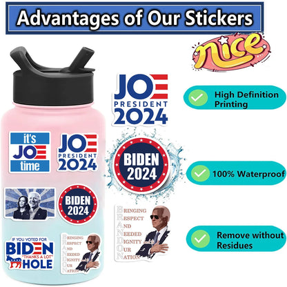Pro-Biden - 50PCS JOE BIDEN 2024 Sticker Pack