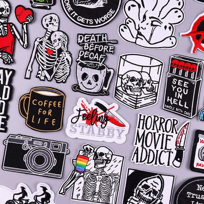 Patch - Horror - True Crime - Sarcastic - Misc. Skull Patches
