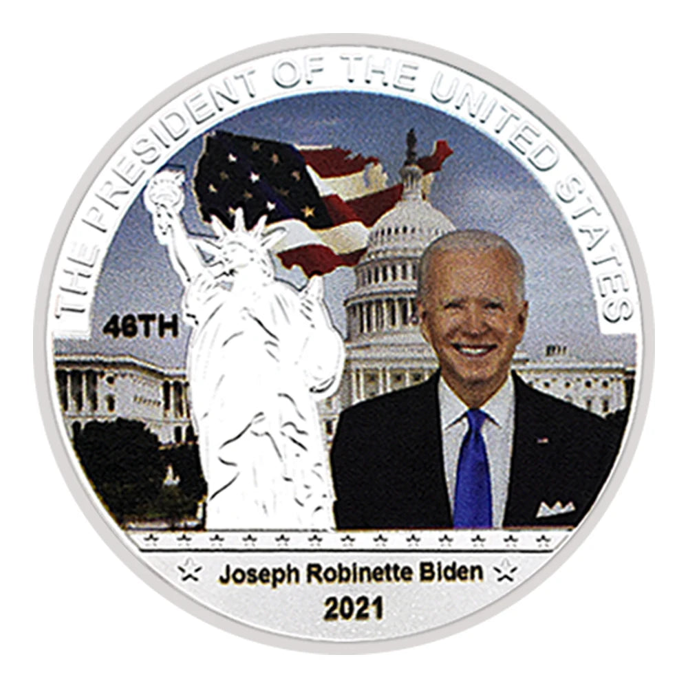 Collectible Coins - 46 US Presidents Commemorative Coins - Biden - Trump