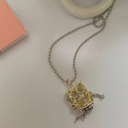 Jewelry - SpongeBob Skeleton - Necklace - Funny