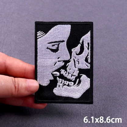 Patches - Horror - Sarcastic - Gothic - Skull - Iron On Patches