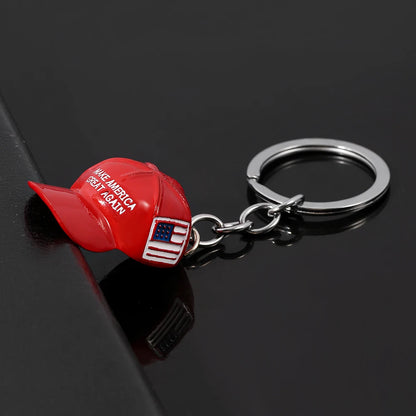 Keychain - Pro-Trump Red Hat