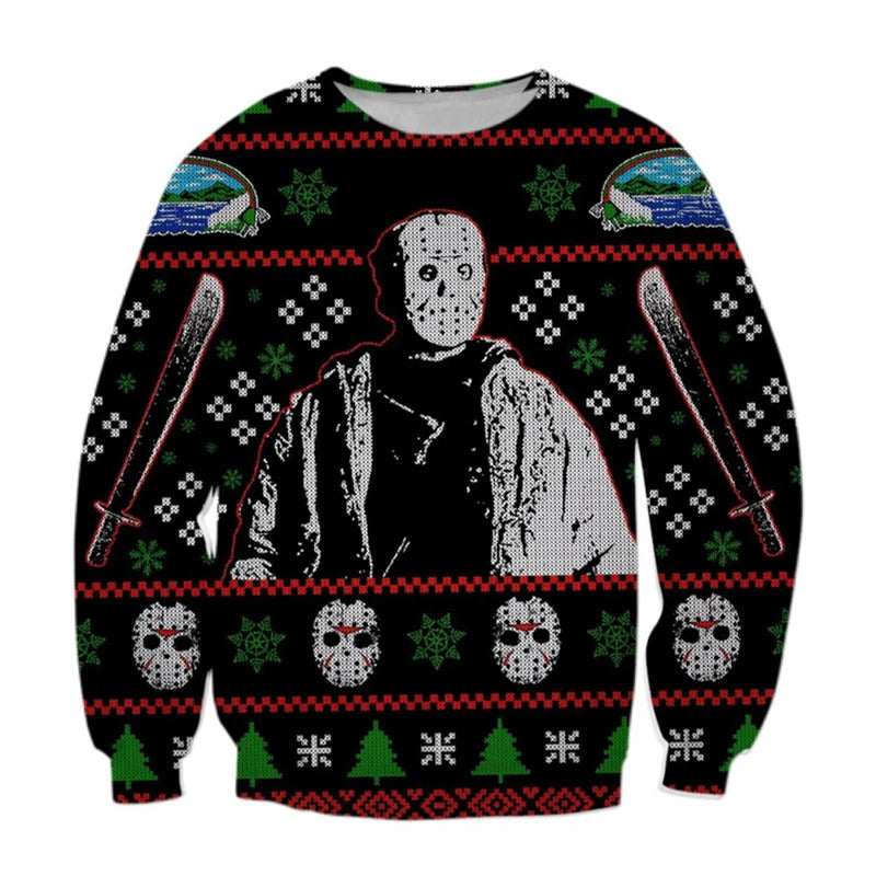 Christmas Shirt - Holiday - Classic Horror - Ugly Christmas Shirts