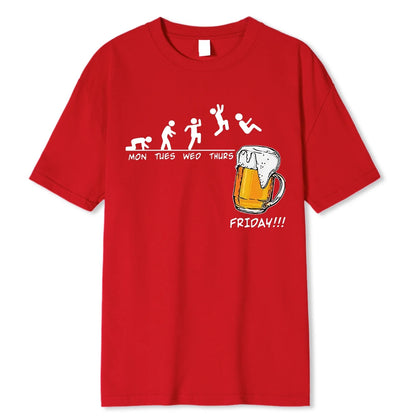 T-Shirt - Funny - Sarcastic - Work - Office - Friday Beer Print Shirts