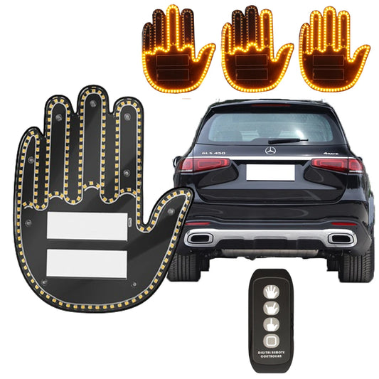 Vehicle Accessories - Middle Finger Light Gesture LED Light for Rear Window