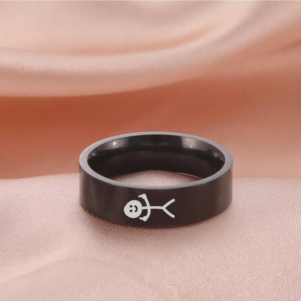 Jewelry - Funny - Sarcastic - Middle Finger Stickman Ring