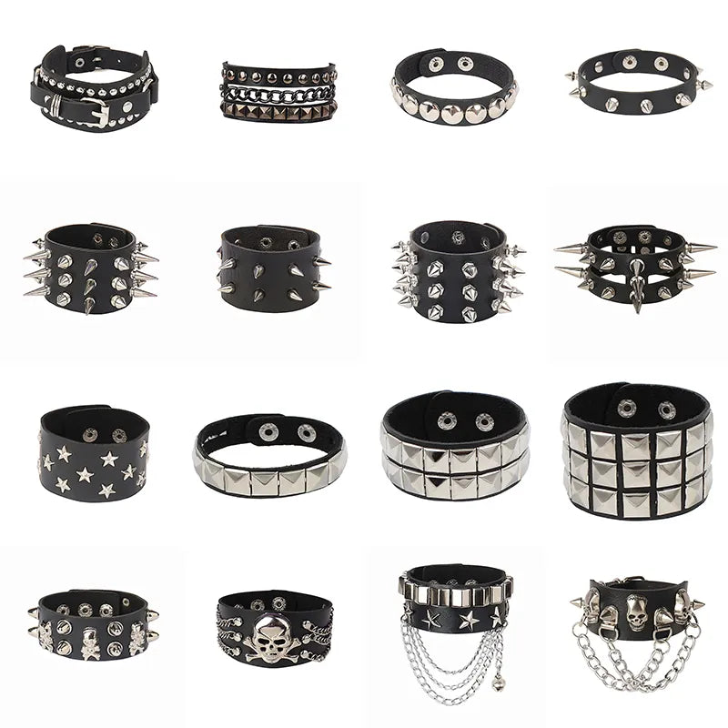 Jewelry - Gothic - Horror - PU Leather Bracelets