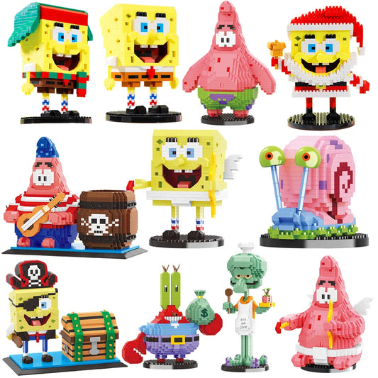 Figurine - Lego Style - Bricks - SpongeBob SquarePants Micro Figurines