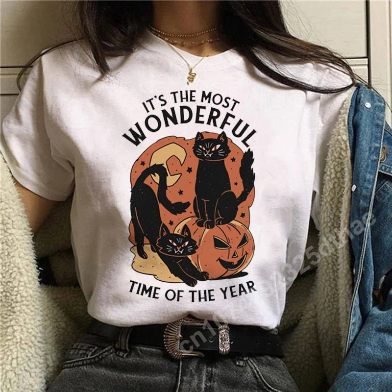 T-Shirt - Cat Lover - Halloween - Skeleton Shirt