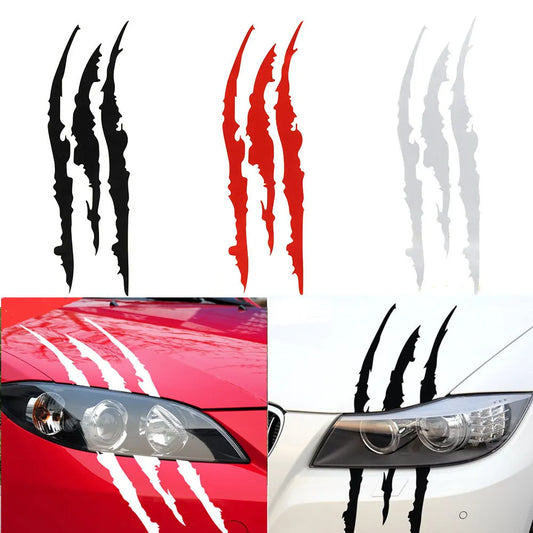 Vehicle Accessories - Sticker - Monster Claw Marks Car Headlight Decals