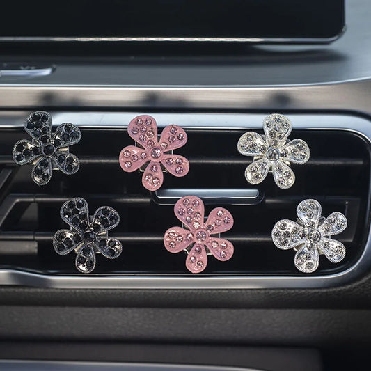 Vehicle Accessories - Car Air Freshener Diffuser - Bling - Flowers