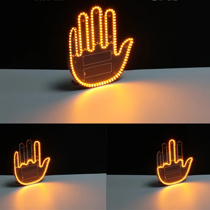 Vehicle Accessories - Middle Finger Light Gesture LED Light for Rear Window