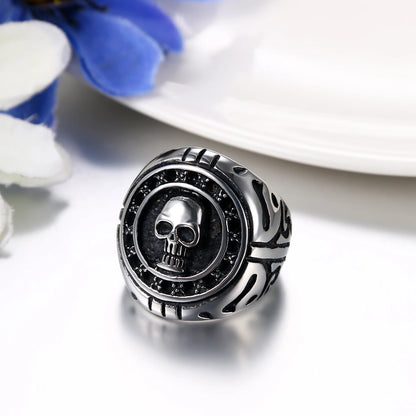 Jewelry - Stainless Steel Skull Biker Style Ring