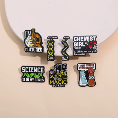 Enamel Pin - Science - Lab - Chemical Structure Enamel Pins 