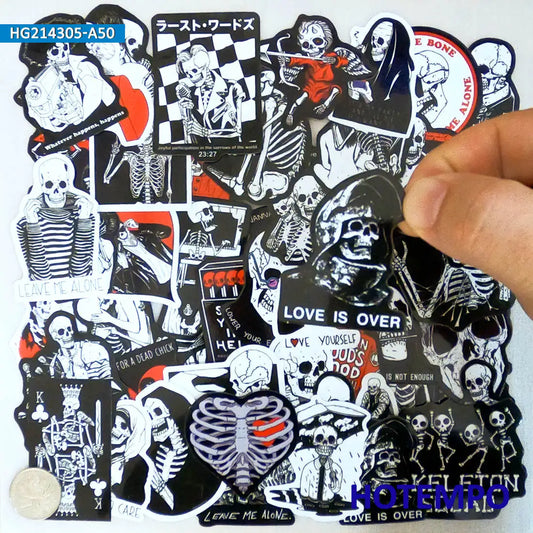 Sticker Set - Dark Humor - Skeleton Stickers