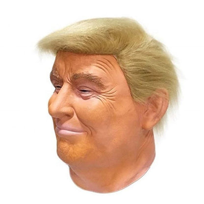 Halloween Costume - Trump Latex Full Head Face Mask with Hair