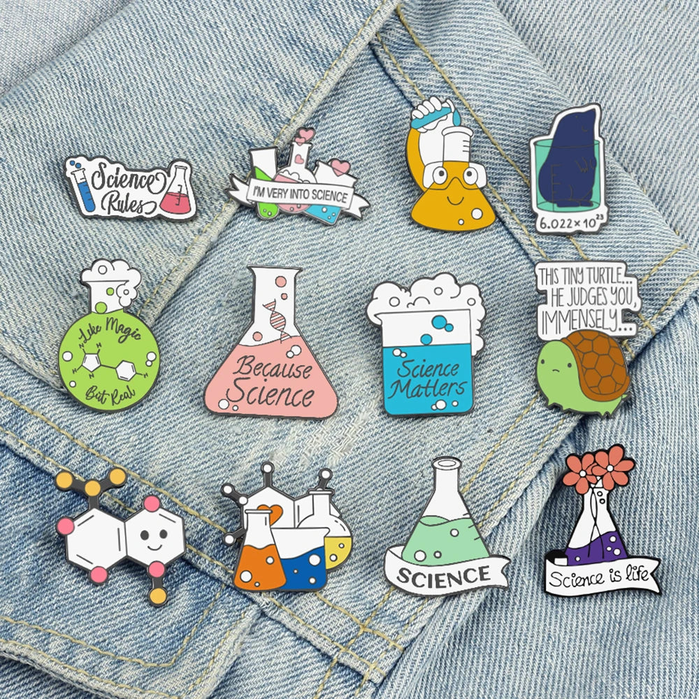 Enamel Pin - Creative - Fun - Science - Biology - Chemistry - Lab Pins