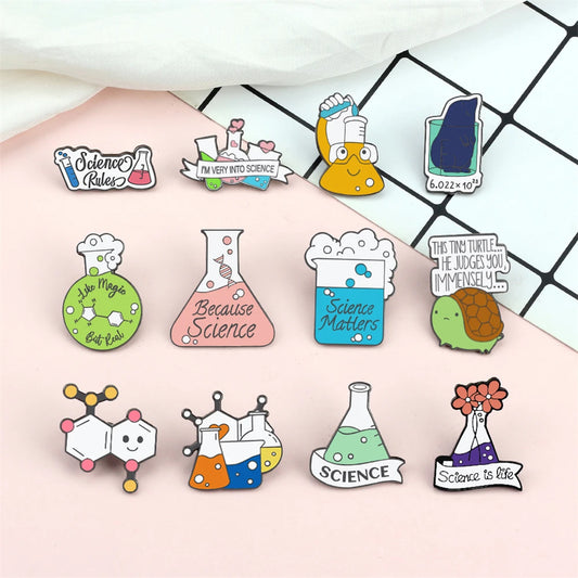 Enamel Pin - Creative - Fun - Science - Biology - Chemistry - Lab Pins