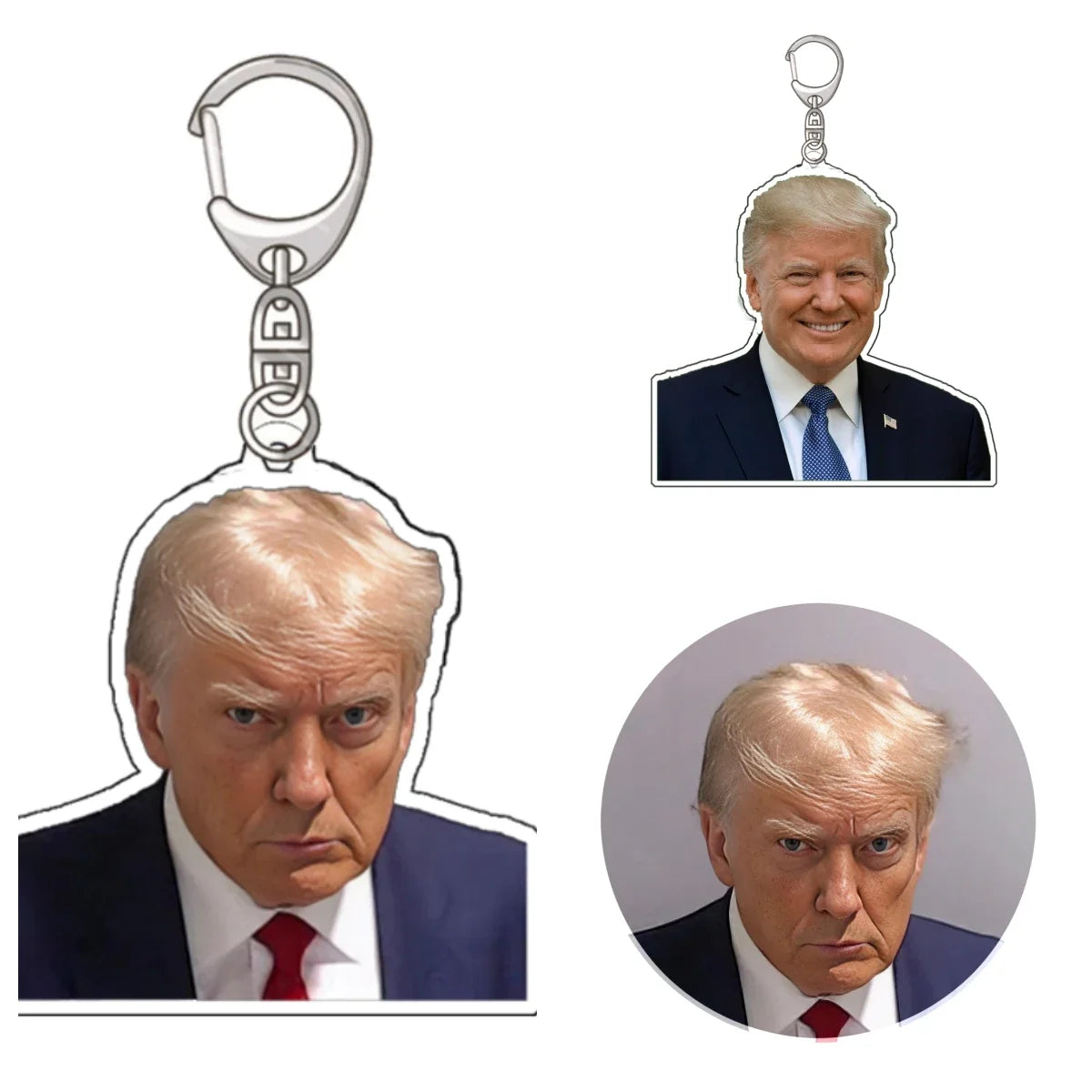 Pro-Trump - Keychain - Trump Mug Shot