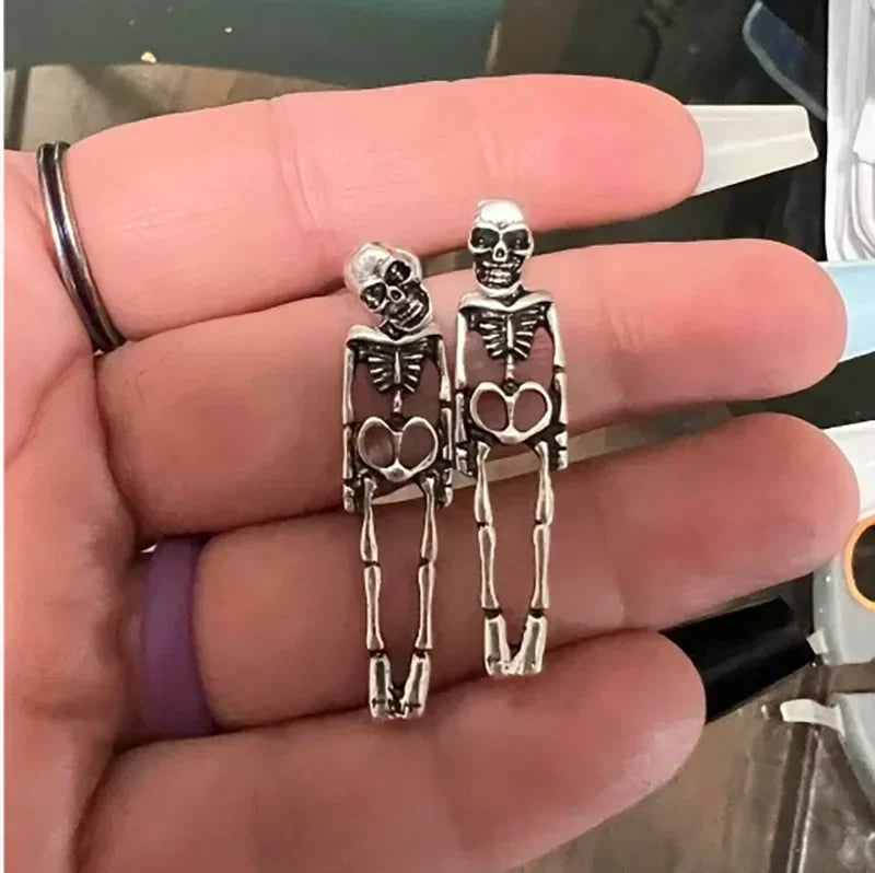 Jewelry - Gothic - Fun - Skull - Skeleton Drop Earrings
