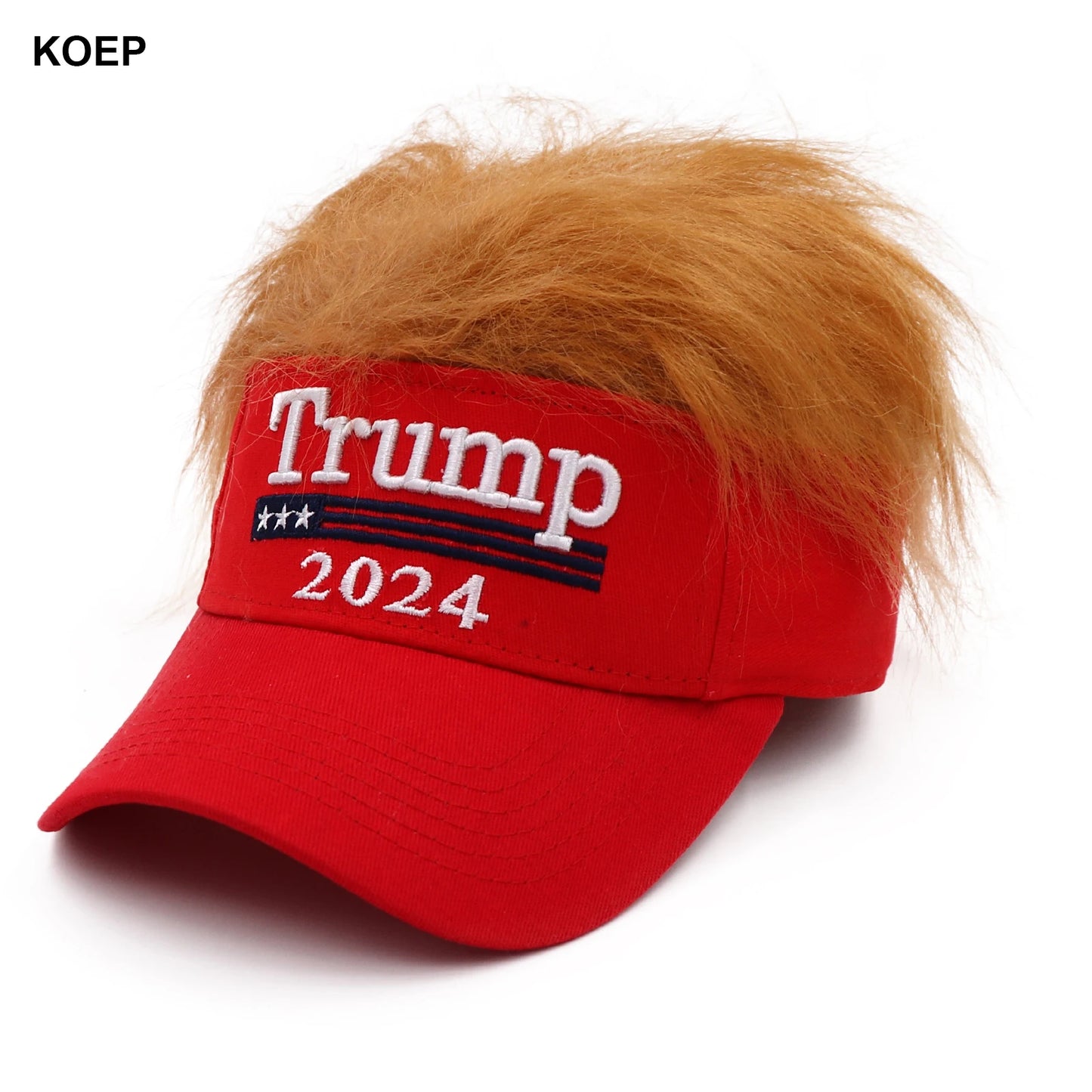 Pro-Trump - Donald Trump 2024 Hat with Hair