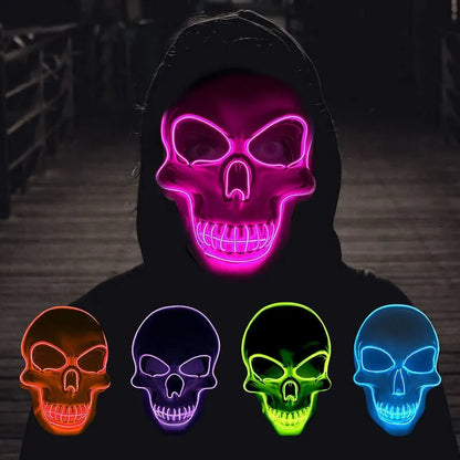 Halloween - Horror - LED Cold Light Skull Mask