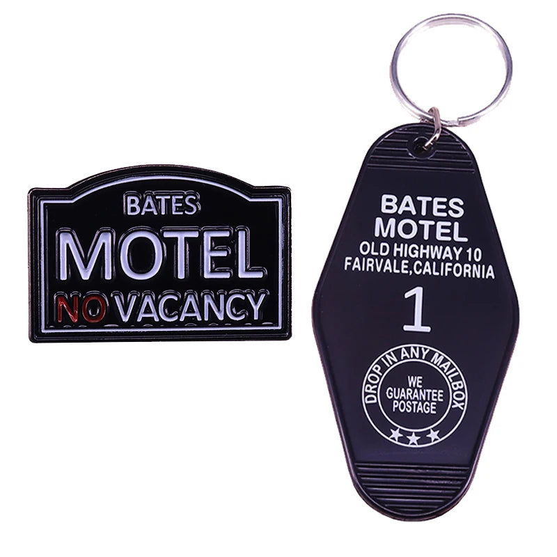 Enamel Pin - Horror - Bates Hotel Pin or Keychain