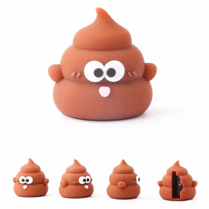 Gag Gift - Funny - Cute - Potty Humor - Poop Emoji Pencil Sharpener